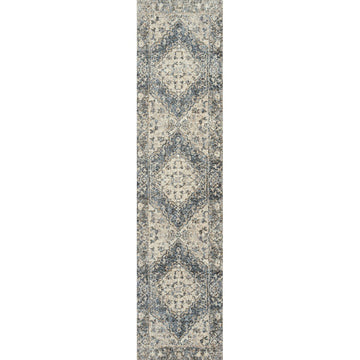 Pavel Distressed Medallion Low-Pile Machine-Washable Area Rug